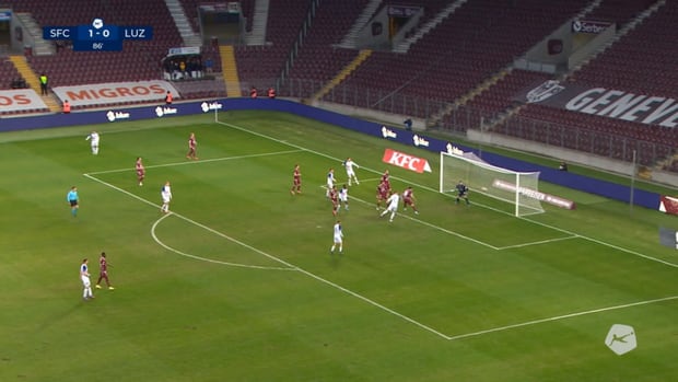 Kvasina with a perfect header for Luzern